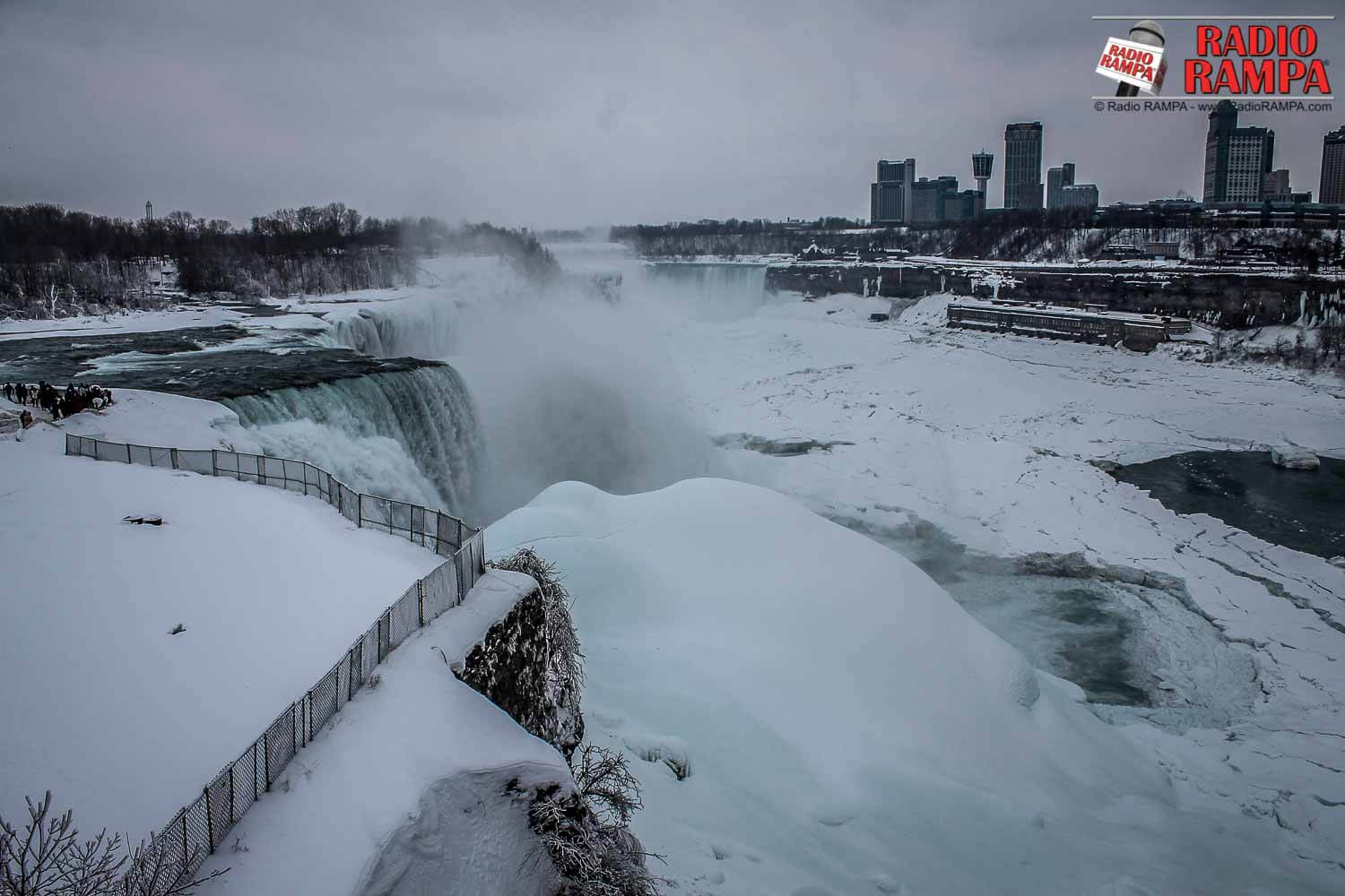 Zamarznięty wodospad Niagara - zobacz jak teraz wygląda