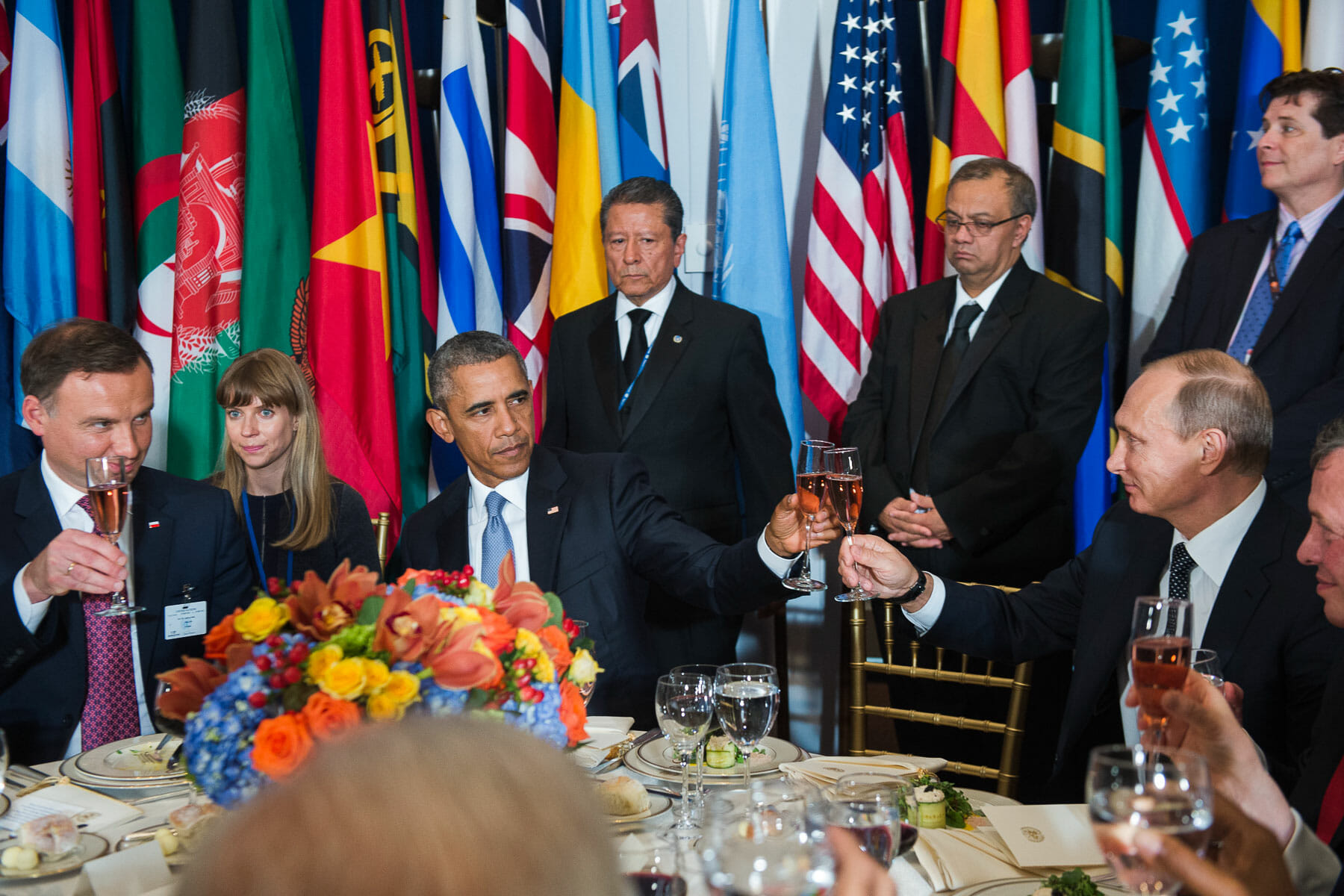 Duda, Obama i Putin na lunchu w ONZ
