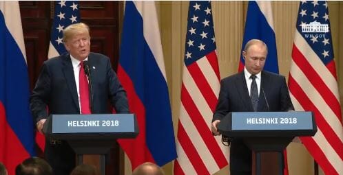 Donald Trump po spotkaniu z Władimirem Putinem