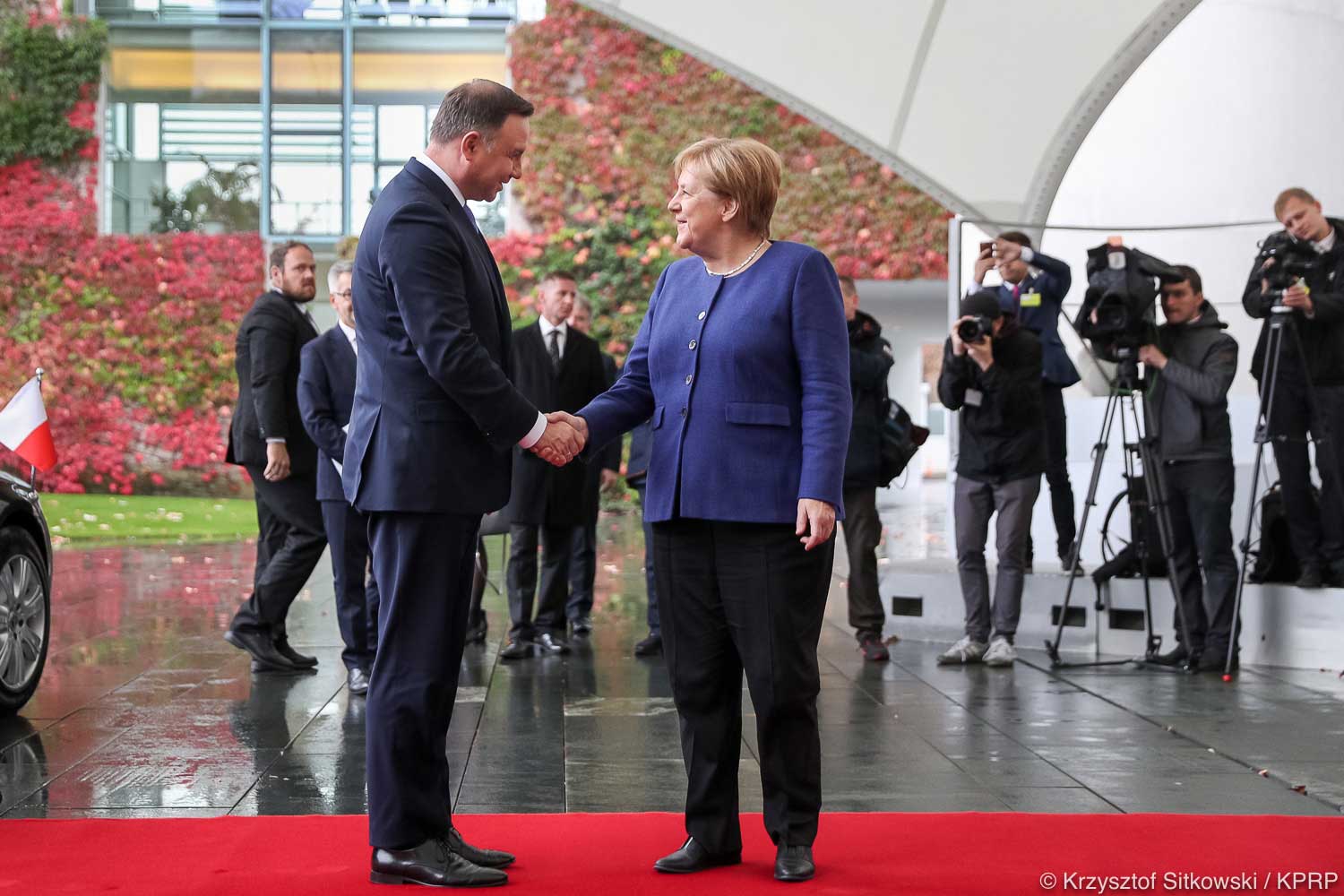 Prezydent Duda w Niemczech - rozmowa z kanclerz Merkel, spotkanie z Prezydentem Niemiec