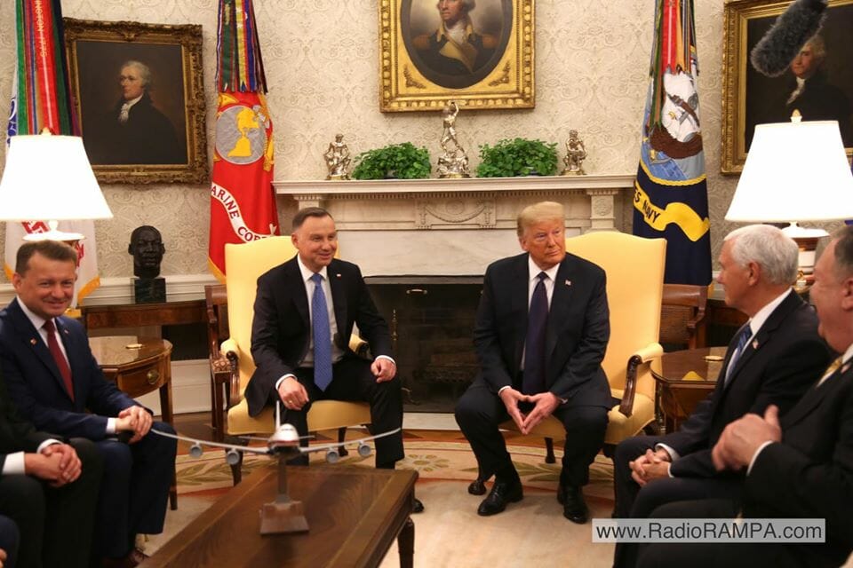 Przywitanie Andrzeja Dudy w Białym Domu i spotkanie w Gabinecie Owalnym