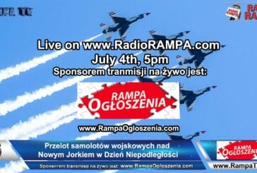Przelot samolotów wojskowych nad Nowym Jorkiem w Dzień Niepodległości - oglądaj na żywo w Rampa TV!