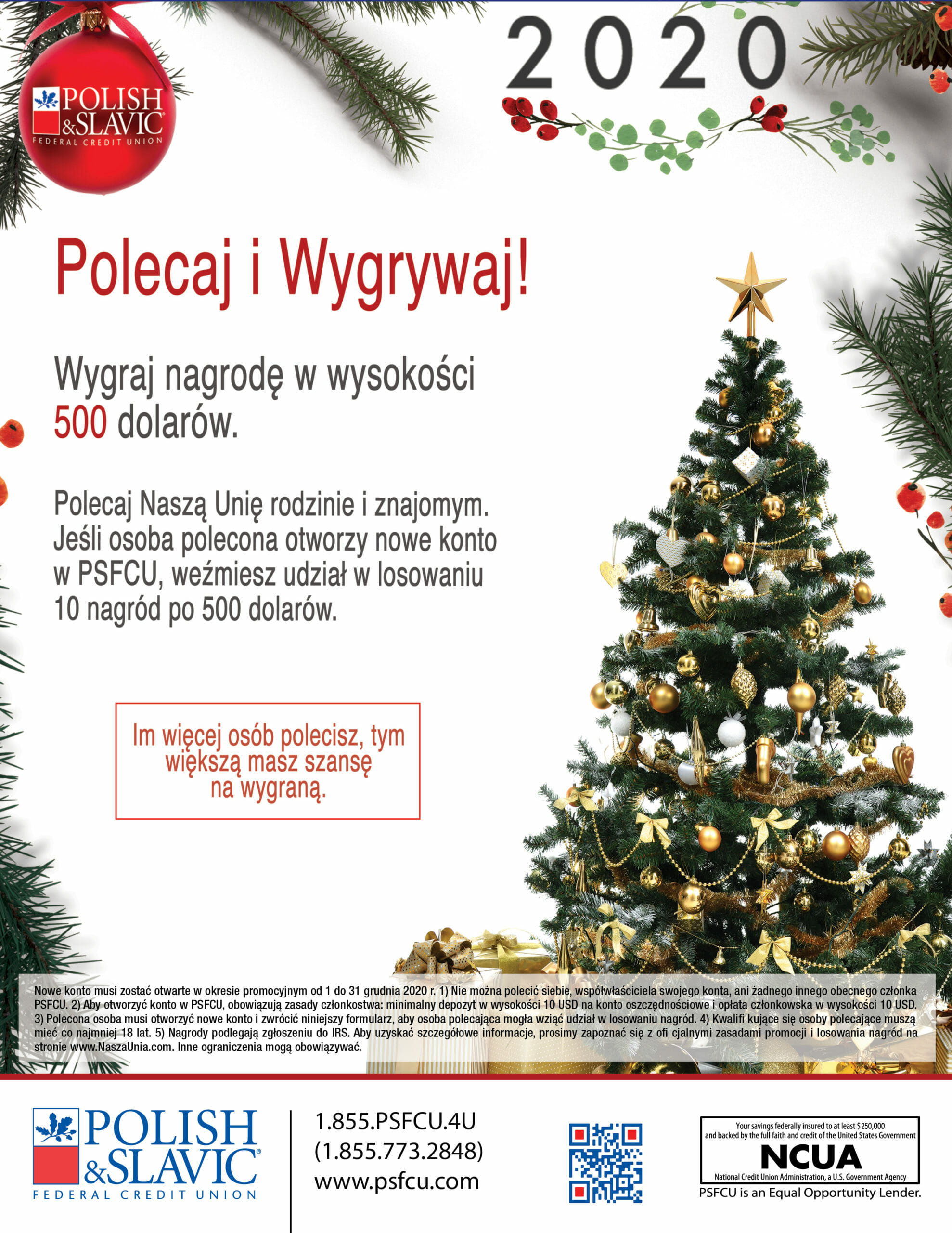 Świąteczne promocje w Polsko-Słowiańskiej Federalnej Unii Kredytowej