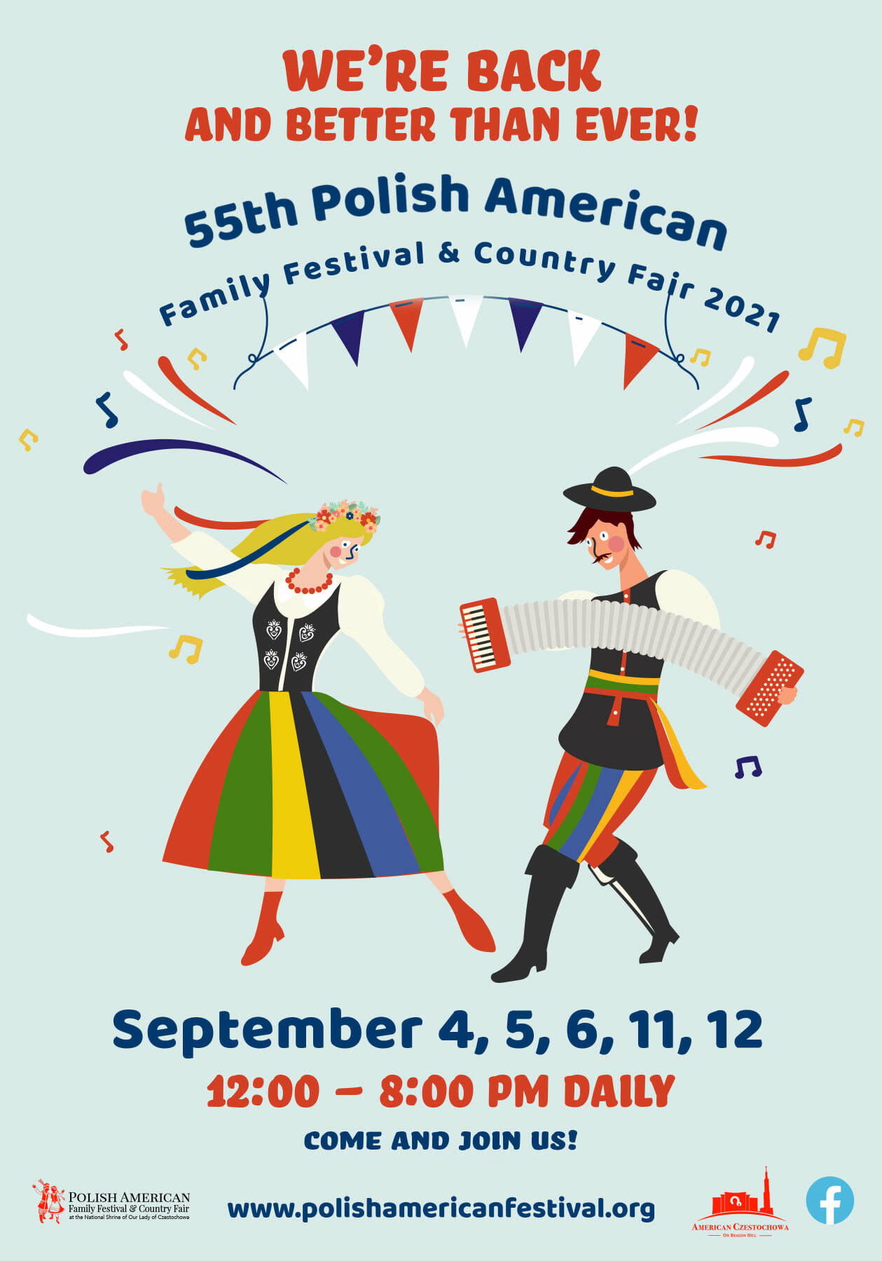 55. Festiwal w Amerykańskiej Częstochowie – Labor Day Weekend oraz 11 i 12 września