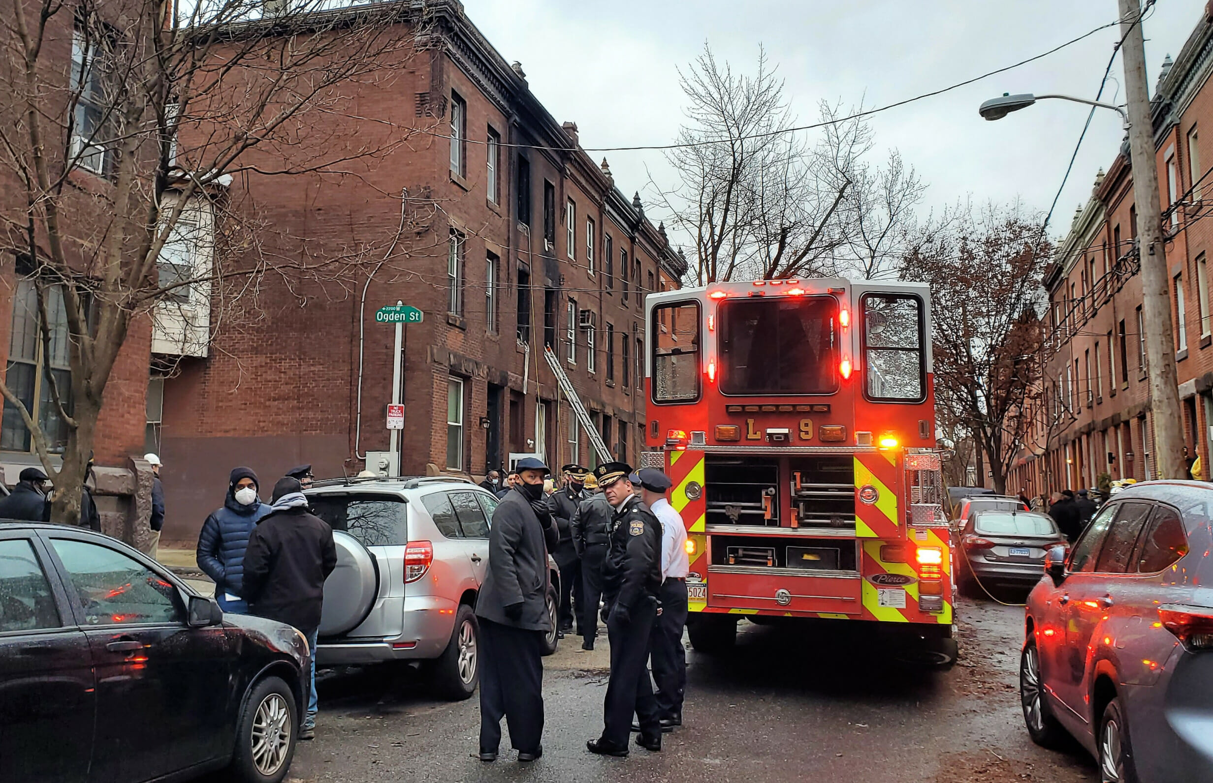 Ofiary pożaru budynku mieszkalnego w Filadelfii
