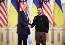 Prezydent Joe Biden w Kijowie
