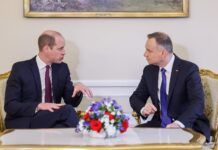 Brytyjski książę William w Warszawie