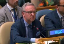 Ambasador Krzysztof Szczerski na forum Zgromadzenia Ogólnego ONZ o blokadzie Strefy Gazy