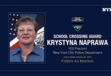 Ostatnie pożegnanie Krystyny Naprawa – school crossing guard w NYC