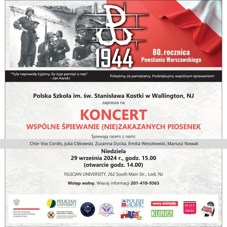 Koncert NIE zakazanych piosenek w Lodi, NJ – 29 września