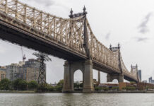 Nowa przestrzeń dla pieszych i rowerzystów na moście Queensboro: od 18 maja bez aut na zewnętrznych jezdniach