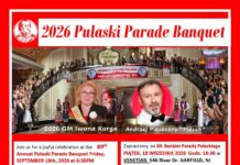 Bankiet Parady Pułaskiego – 18 września – PIASEK gościem specjalnym